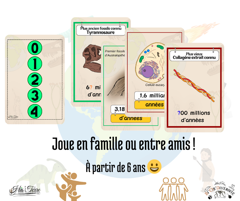 Jeu de cartes His’Terre – Histoire de la Terre