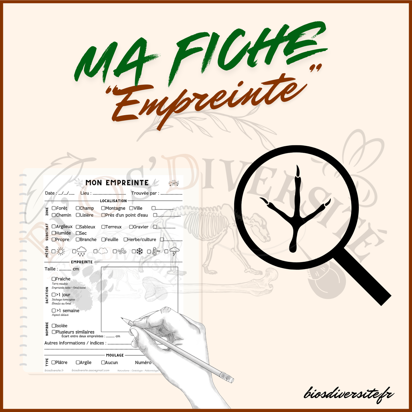 Fiche "Mon empreinte"