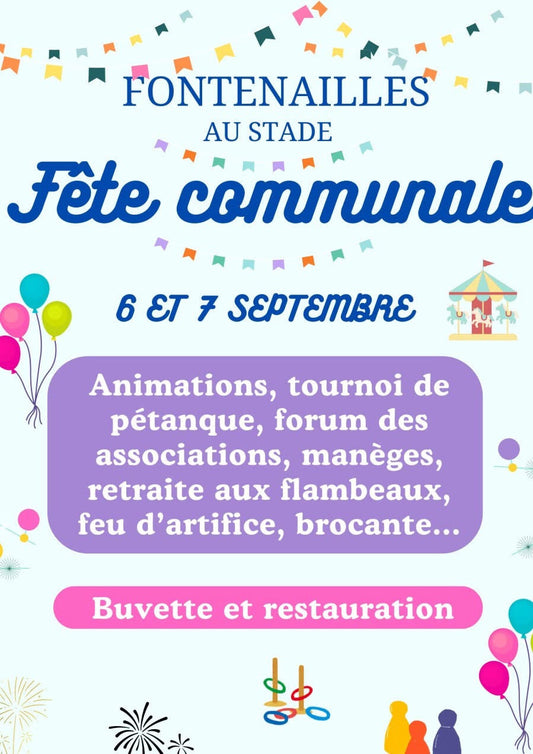 Fête communale de Fontenailles - Le 07 Septembre 2025
