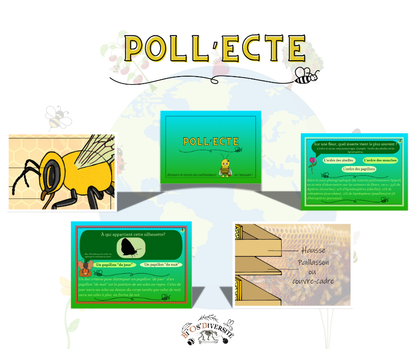 Jeu de cartes Poll’Ecte – les pollinisateurs