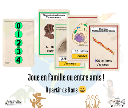 Jeu de cartes His’Terre – Histoire de la Terre