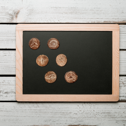 Magnet gravé sur bois - motifs divers