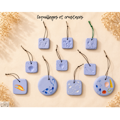 Empreintes sur argile