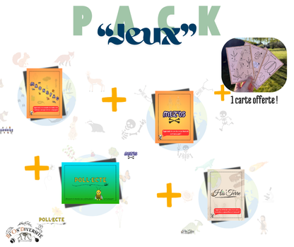 Pack "Jeux pédagogiques" + 1 carte offerte